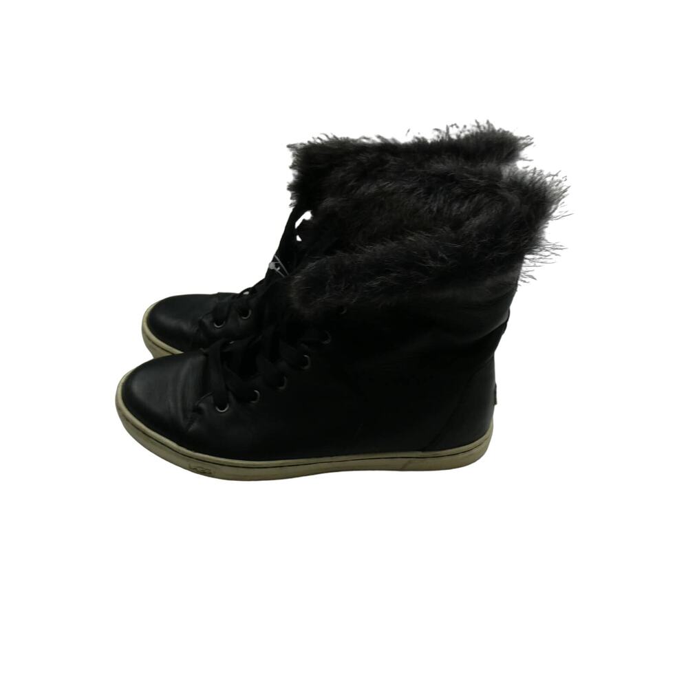 UGG Women’s Croft 1008473 Black Lined High Top Sneaker Boots Size 7